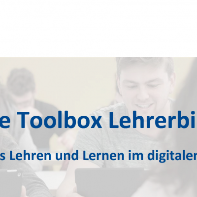 Logo TU München und Titel "Die Toolbox der Lehrerbildung"